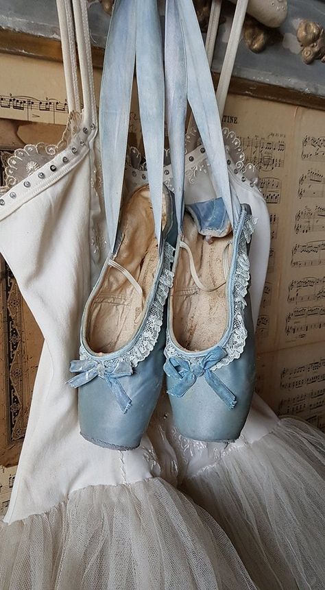 Ballet Aesthetic Blue, Blue Ballet Aesthetic, Blue Pointe Shoes, Blue Ballet Shoes, Worldly Things, Blue Ballerina, Letter From Heaven, Ballet Academy, Ballet Beauty