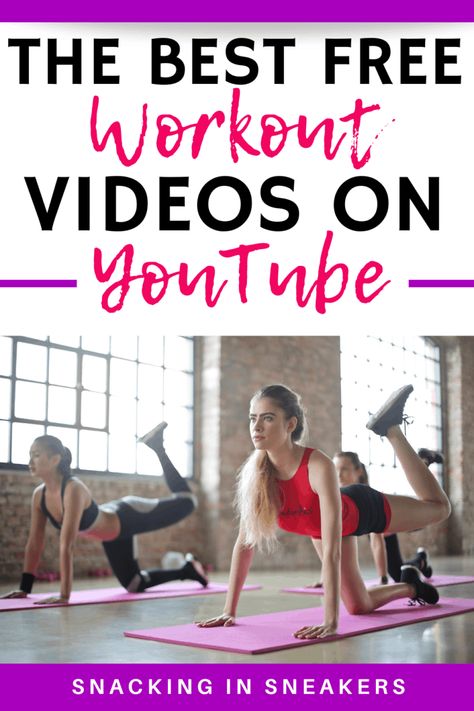 If you're looking for home workouts to do the next few weeks, be sure to check this post! There's lots of free workout videos available on YouTube and this article highlights the best ones. Workout Videos On Youtube, Youtube Workout Videos, Aerobic Exercises, Workout Videos Free, Hiit Program, Hiit Workout At Home, Hiit Cardio Workouts, Youtube Workout, Free Workout