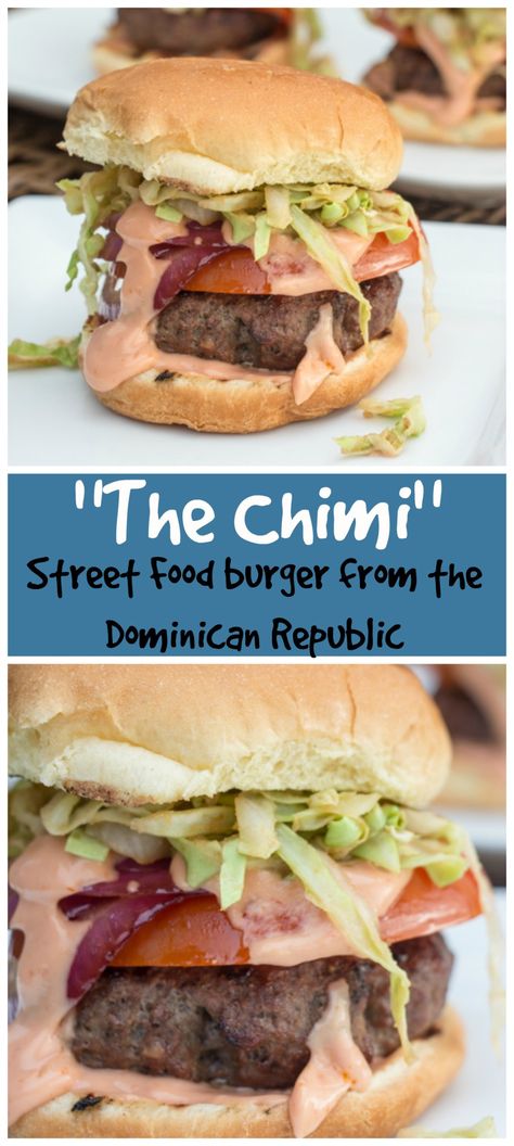 Chimichurri Burger, Dominican Republic Food, Dominicano Recipes, Dominican Recipes, Drink Recipe Book, Dominican Food, Spanish Dishes, Hispanic Food, Cuban Recipes