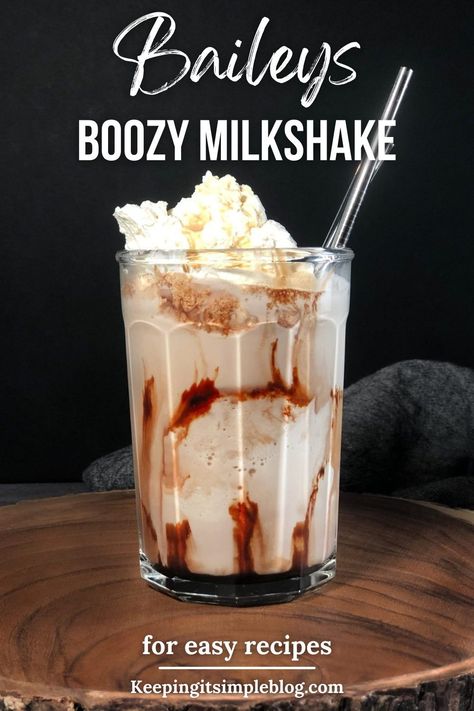 Boozy Milkshake Recipes, Baileys Milkshake, Baileys Espresso, Baileys Recipes Drinks, Irish Cream Drinks, Alcoholic Milkshake, Yummy Milkshake Recipes, Baileys Drinks, Irish Cream Recipe