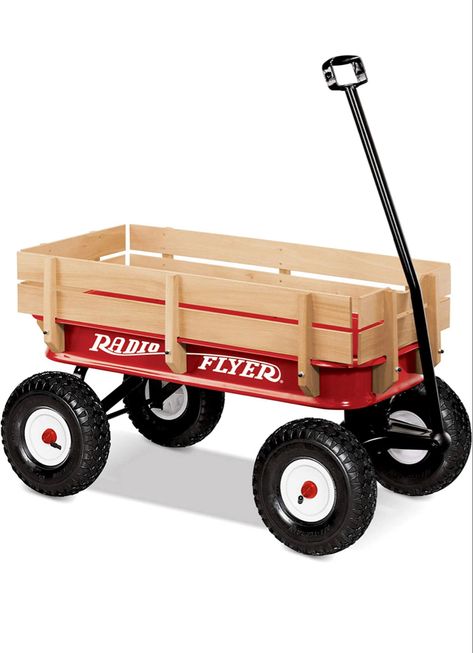 Radio Flyer 36" All-Terrain Steel & Wood Wagon Radio Flyer Wagon, Wood Wagon, Radio Flyer Wagons, Radio Flyer, Steel Wood, Wagons, Wooden Toy Car, Wooden Toys, Free Delivery