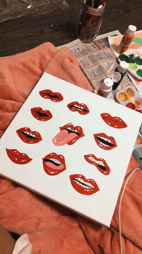 vsco painting canvas Vsco Painting, Cuadros Diy, Posca Art, Painting Canvases, Cute Canvas Paintings, Canvas Drawings, Cute Paintings, Small Canvas Art, Aesthetic Painting