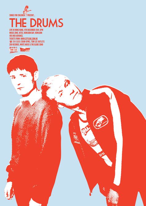 The Drums live in Hong Kong The Drums Poster, Indie Posters, Drum Band, The Drums, Dorm Posters, Retro Stuff, Future Apartment, White Noise, Kids Songs