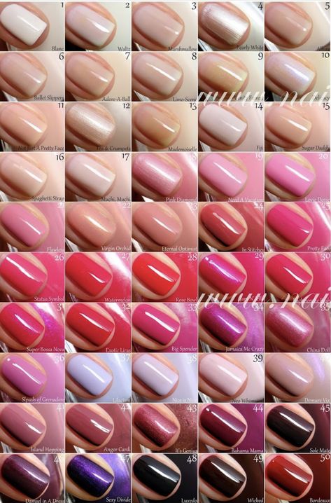 Essie Colors Nail Colors Essie, Essie Gel Couture Swatches, Princess Nail Designs, Essie Mademoiselle, Pink Nail Polish Colors, Aesthetic Nail Art, Coquette Nail, Nails Girly, Colors Chart