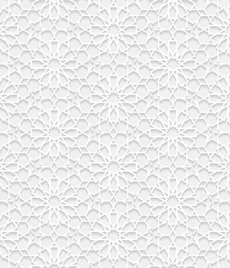 Arabic Pattern Background, White Islamic Background, Surau Design, Islamic Bg, Islamic Texture, Islamic Design Graphic, Islamic Patterns Geometric, Green Screen Effects Videos Design, White And Gold Wallpaper