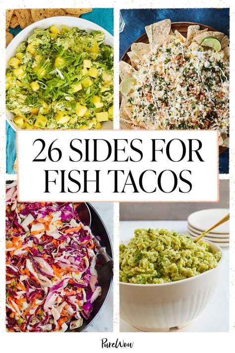 What to Serve with Fish Tacos? ?26 Quick and Easy Sides What To Serve With Fish, Sides For Fish Tacos, Cod Fish Tacos, Tacos Menu, Fried Fish Tacos, Side Dishes For Fish, Spicy Fish Tacos, Taco Side Dishes, Taco Meal