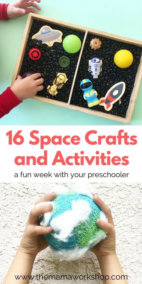 Space Activities For Preschoolers, Planets Activities, Space Theme Preschool, Space Activities For Kids, Books Crafts, Arts And Crafts For Adults, Arts And Crafts For Teens, Stem Crafts, Space Activities