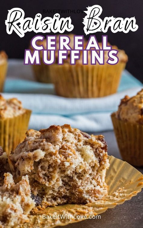 Raisin Bran Muffins Raisin Bran Cereal Muffins, Bran Cereal Muffins, Cereal Muffins, Raisin Bran Muffin Recipe, All Bran Muffins, Raisin Bran Cereal, Raisin Bran Muffins, Raisin Bran, Raisin Muffins