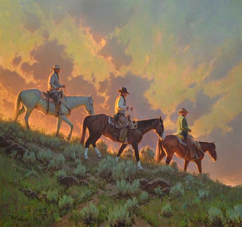 Sage and Sky by Bruce Graham Western Artwork, A Level Art Sketchbook, Western Landscape, Western Paintings, Western Aesthetic, Cowboy Art, Southwest Art, Impressionism Art, Ap Art