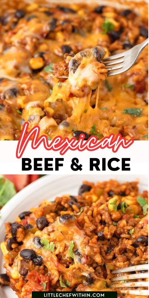 Mexican Rice Ground Beef, Spanish Rice With Meat, Spanish Rice Ground Beef, Mexican Rice Bowls Beef, Mexican Hotdish Recipes, Taco Skillet With Rice, Texas Rice Recipe Mexican, Taco Beef And Rice, Mexican Casserole With Rice