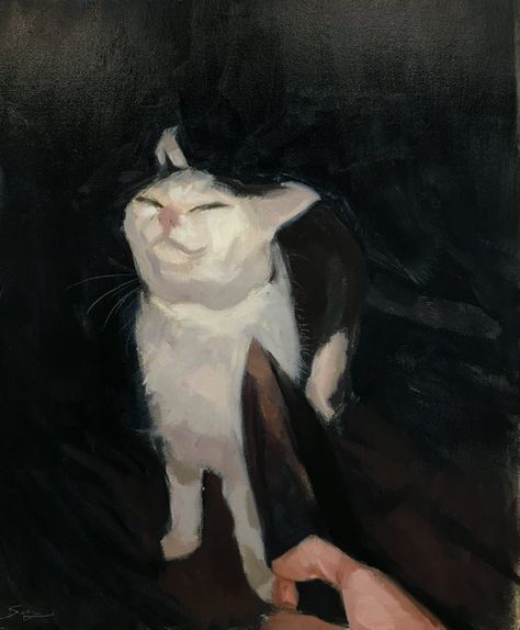 (3) sergi | commissions OPEN on X: "smug cat oil on canvas panel https://t.co/EQxIXa3NcG" / X Smug Cat, Dog Portraits Painting, Sci Fi City, Commissions Open, Cat Portraits, Cat Drawing, Dog Portraits, Pictures To Draw, Cat Memes