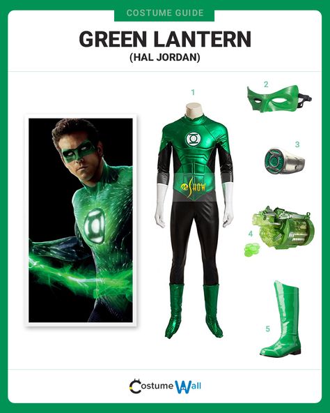 You can protect the world of Sector 2814 and Coastal City dressed as the Green Lantern with this guide. Green Lantern Costume, Green Superhero, Snoopy Happy Dance, Got Costumes, Green Lantern Hal Jordan, New Halloween Costumes, Super Hero Outfits, Dc Comic Books, Mens Halloween Costumes