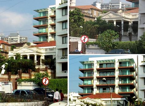 Shahrukh Khan: Famous Indian actor Shahrukh Khan's palatial house Mannat at Bandra, Mumbai (Maharashtra). Located in the suburb of Bandra, "Mannat" Is One Of The Best Celebrity Houses In The World!! Mannat House, Celebrity House, Apartment Therapy Inspired Decor, Bandra Mumbai, Gauri Khan, Houses Mansions, Famous Indian Actors, Funny Compliments, Luxury Houses Mansions