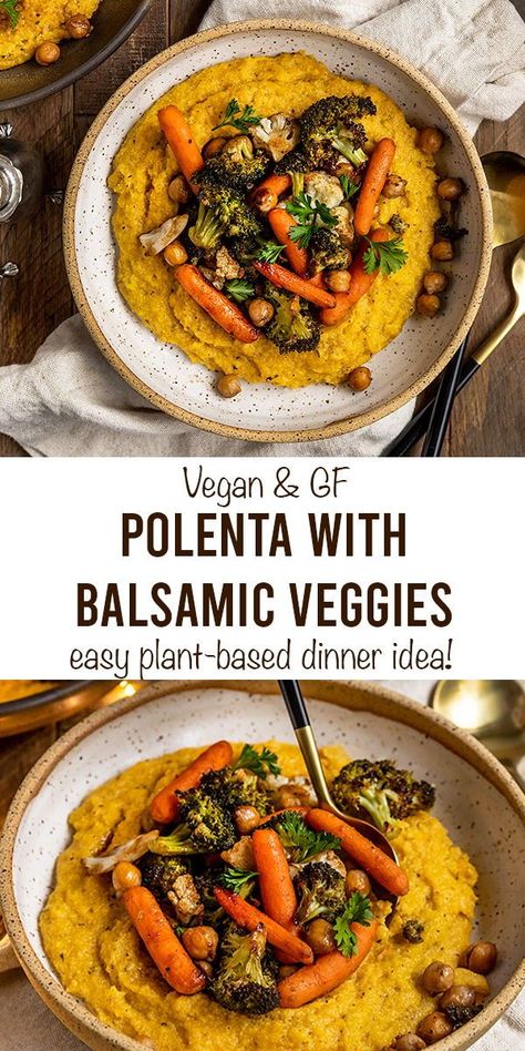 Polenta Recipes Dairy Free, Plant Based Recipes Gluten Free, Dairy Free Polenta Recipes, Vegan Polenta Recipes Dinners, Gluten And Dairy Free Comfort Food, Gluten Free Dairy Free Vegetarian Meals, Gluten Free Polenta Recipes, Vegetarian Dairy Free Recipes Dinner, Plant Based Gluten Free Recipes