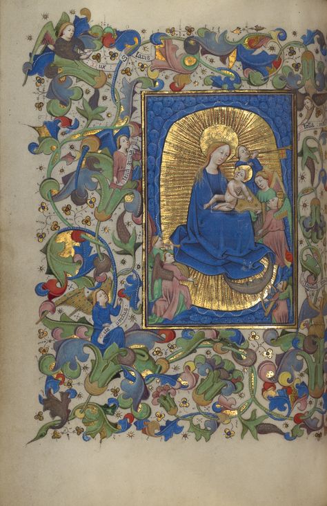 Illustrated Manuscript, Medieval Books, J Paul Getty, Art Chinois, Images Of Mary, Illumination Art, Book Of Kells, Ancient Books, Getty Museum