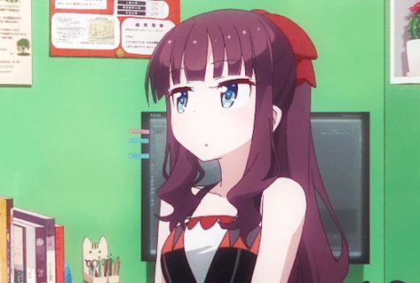 New Game!, Hifumi Takimoto New Game! Anime, Game Gif, Slice Of Life Anime, Moe Anime, New Game, Manga Cosplay, All Anime, Anime Movies, Love Is Sweet