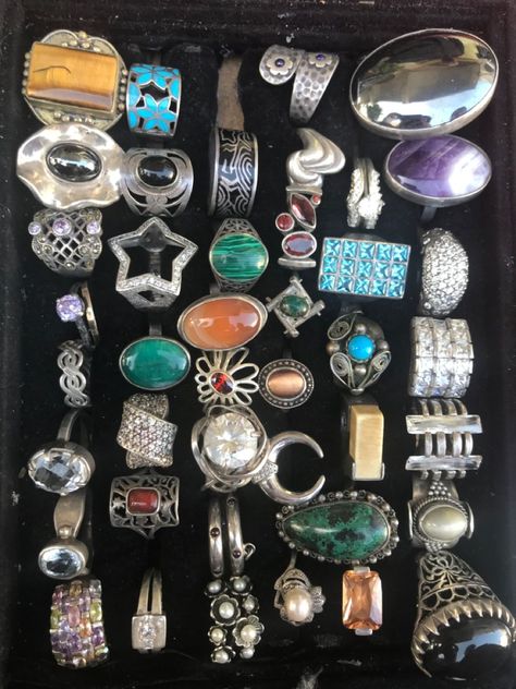 Chunky Stone Rings, 70s Accessories Jewelry, 70s Jewelry, Dope Jewelry Accessories, Eclectic Jewelry, Indie Jewelry, Statement Fashion, Dope Jewelry, Earrings Accessories