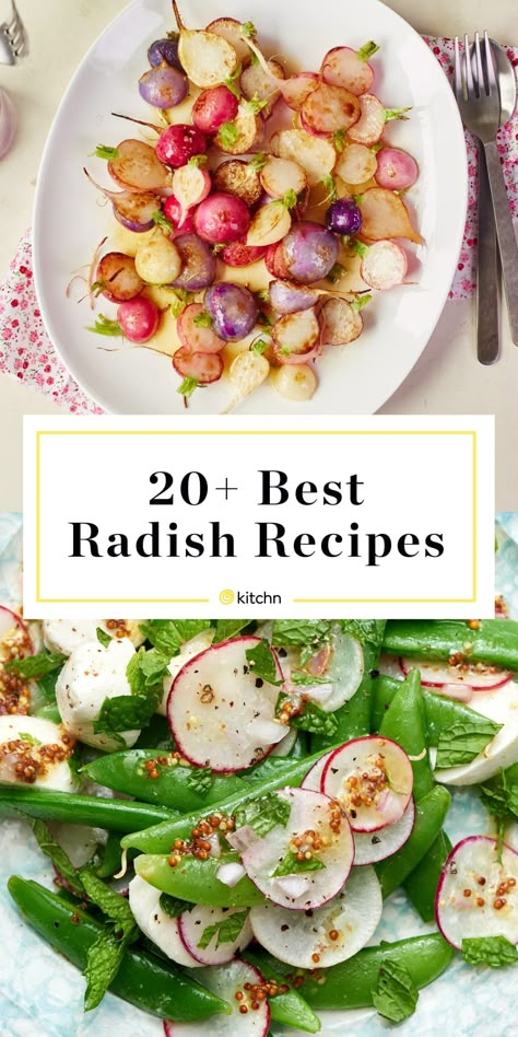 Watermelon Radish Recipe, Dinner Board, Watermelon Radish, Radish Recipes, Roasted Radishes, Radish Salad, Hearty Salads, Watermelon Recipes, Spring Vegetables