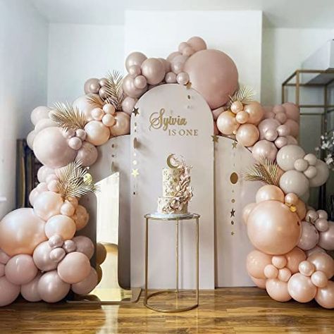 Neutral Balloon Arch, Pink Balloon Garland, Balloon Arch Kit, Pink Chrome, Engagement Party Decorations, Kids Gift Guide, Engagement Party Wedding, White Balloons, Arch Kit