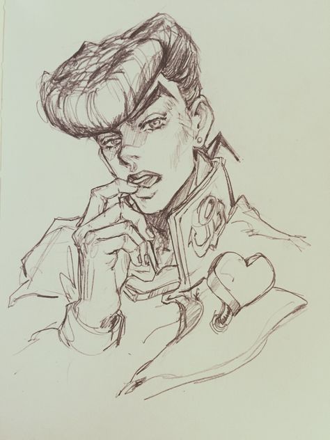 Opm Manga, Josuke Higashikata, Anime Drawing Sketches, Jojo's Bizarre Adventure Anime, Jojo Anime, Finding Dory, Anime Drawing, Oui Oui, Jojo Bizzare Adventure