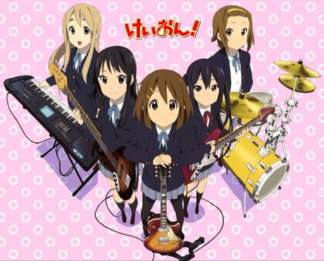 K-on! Mio, Yui Hirasawa, Kyoto Animation, K On, Table And Chair Set, Pink Posters, Patio Furniture Covers, A Silent Voice, Table And Chair