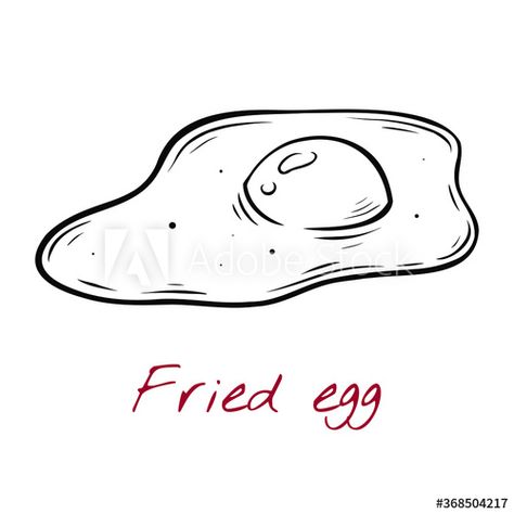 Vector sketch illustration of fried egg drawing isolated on white. Engraved style. natural business. Vintage, retro object for menu, label, recipe, product packaging #AD , #isolated, #drawing, #white, #style, #Engraved Fried Egg Drawing, Egg Drawing, Fried Eggs, Vector Sketch, Sketch Illustration, Business Flyer Templates, Fried Egg, Product Packaging, Business Flyer