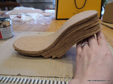 Making Shoes (With Mixed Success) | Charity Shop Chic How To Make Shoes Handmade, Making Your Own Clothes, Homemade Shoes, Baby Cut, Make Your Own Shoes, Shoe Cupboard, Shoe Makeover, Making Shoes, Shoe Making