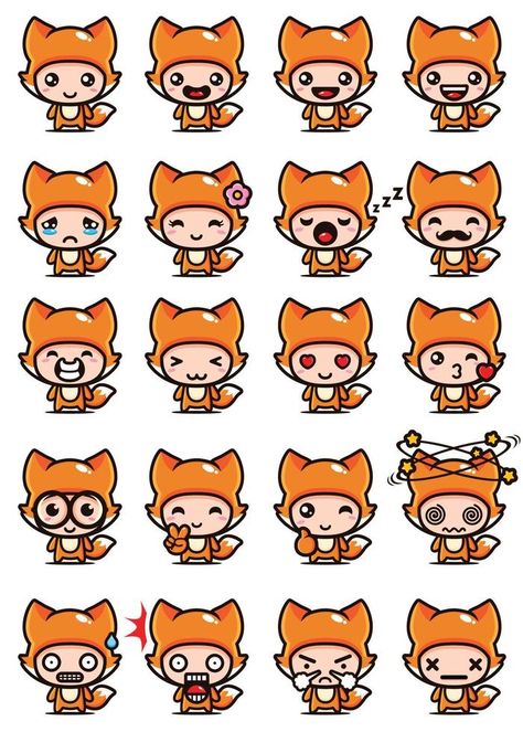 Fox Mascot, Free Planner Stickers, Free Planner, Cute Fox, Cityscape Photos, Logo Banners, Heart With Arrow, Background Banner, Set Design