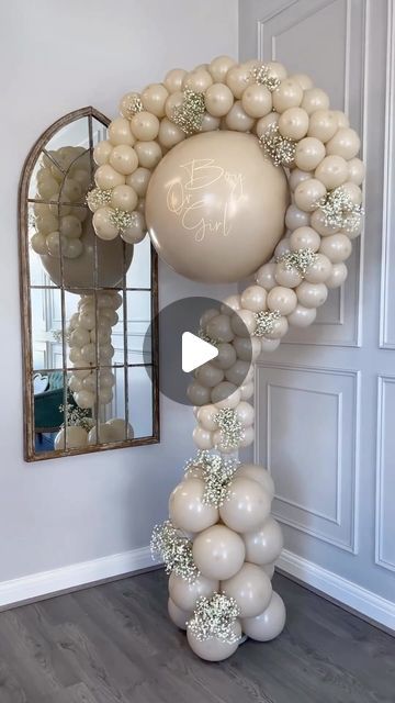 Gender Reveal Decoration Ideas For Party, Ge Der Reveal Ideas, New Home Balloons, Gender Reveal Balloon Decor, Gender Balloon Reveal, Gender Reveal Balloons Decorations, Gender Reveal Ideas Balloons, Gender Reveal Deco, Gender Celebration