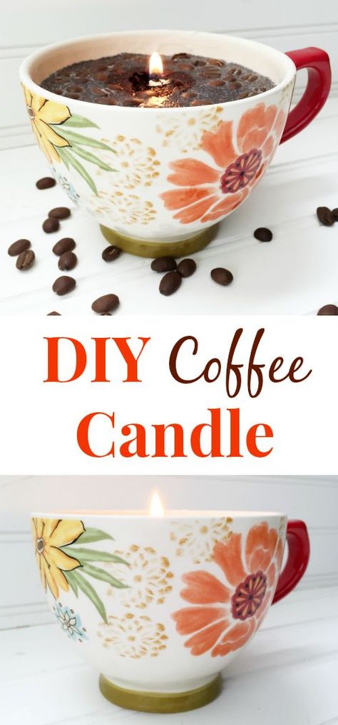 Diy Coffee Candle, Hand Dipped Candles, Lemon Candle, Candle Making Business, Coffee Candle, Candle Craft, Homemade Candles, Inviting Home, Diy Coffee