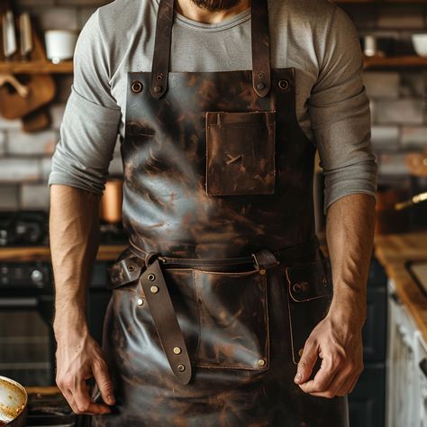 SizzleGrill Leather Apron Leather Aprons For Men, Workwear Men, Leather Work Apron, Grilling Aprons For Men Leather, Mens Cooking Apron, Leather Shop Apron, Mens Apron, Canvas And Leather Apron, Salon Aprons