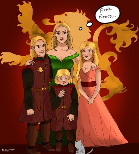 Joanna Lannister on Tumblr Joanna Lannister, The Lannisters, Gra O Tron, Fire Art, Little Family, A Song Of Ice And Fire, Family Portrait, Fairy Tail, Family Portraits