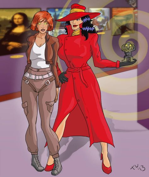 Two For One by Trishbot Hypnotized Girl, Iron Man Cartoon, Carmen Sandiago, Old Cartoon Characters, Steampunk Women, Very Nice Pic, Carmen Sandiego, Great Pic, Old Cartoons