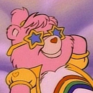 Profile Pics Ideas, Care Bear Cartoon, Pink Care Bear, Cartoon Pfp, Pics Ideas, Care Bear, Profile Pics, Baby Angel, Bear Cartoon