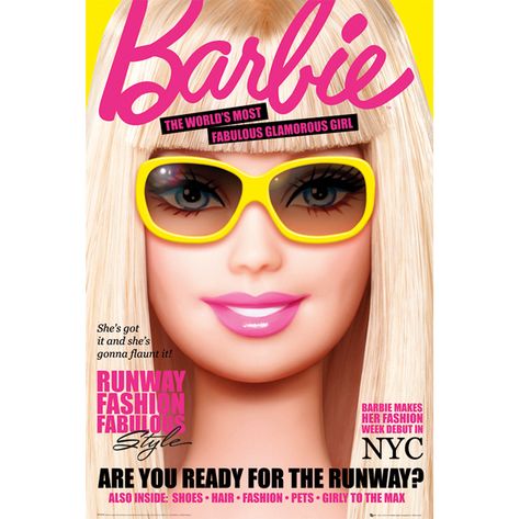 Magazine Poster Design, Barbie Magazine, Y2k Magazine, Barbie Poster, Barbie Diy Accessories, Free Barbie, Barbie Books, Magazine Poster, Barbie Printables