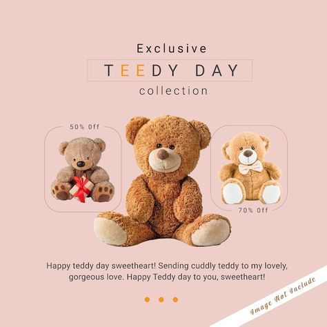 Bear Poster Design, Teddy Day Creative Ads, Chai Branding, Teddy Bear Poster, National Teddy Bear Day, Happy Teddy Day, Teddy Bear Shop, Teddy Bear Day, Teddy Day