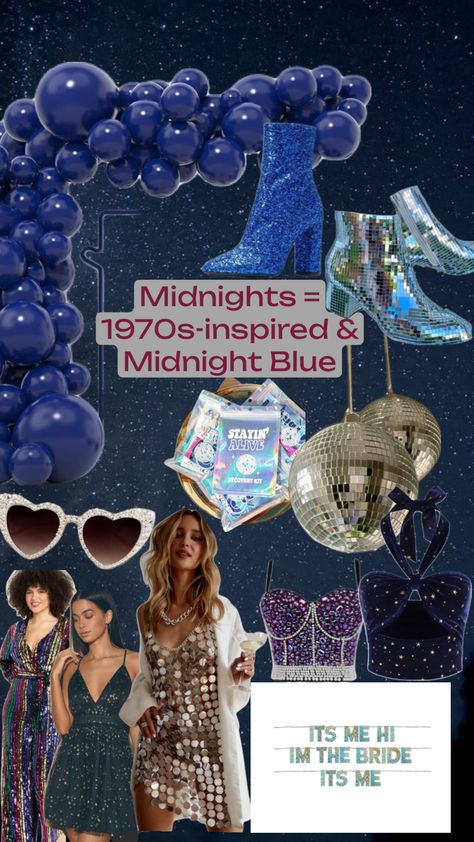 Midnight’s bachelorette party #hiitsmeimthebride Deep Summer Color Palette, Bejeweled Bachelorette, Bejeweled Music Video, Cosmic Disco, Bach Themes, Deep Summer, Disco Birthday, Book Launch Party, Aesthetic Shuffles