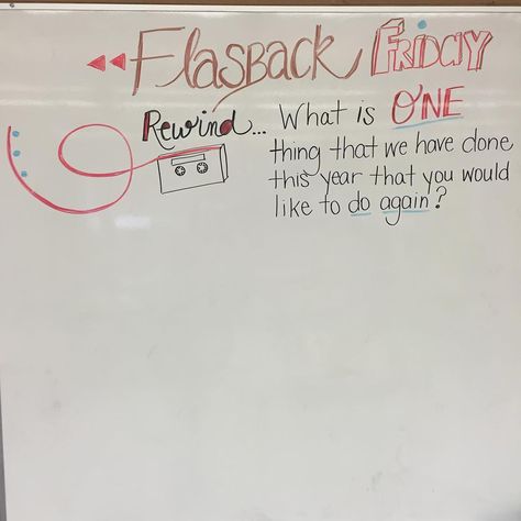 flashback friday Friday Whiteboard, Reflective Teaching, Whiteboard Activities, Whiteboard Prompts, Whiteboard Questions, Whiteboard Writing, Whiteboard Ideas, Whiteboard Messages, Daily Questions