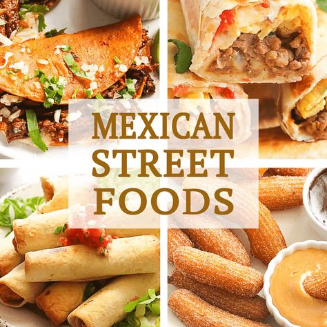 Amazing Mexican Street Food Collection Mexican Easter Food, Spanish Street Food, Mexican Street Food Authentic, Mexican Street Food Recipes, Latin Street Food, Homemade Mexican Food, Food Truck Recipes, Mexican Street Food Snacks, Mexico Street Food