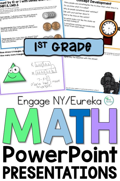 Engage Ny Math Second Grade, Eureka Math 1st Grade Anchor Charts, Eureka Math 1st Grade, Eureka Math Squared 2nd Grade, Math Powerpoint, Eureka Math 3rd Grade Module 1, Engage Ny Math, Slideshow Presentation, Fluency Activities