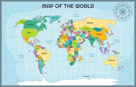 Printable Accurate Map Of World Poster World Map With Country Names Hd, World Map Drawing Simple, Printable World Map With Countries, Printable World Map, Map Of The World Printable, World Map Printable Free, Free Printable World Map With Countries, Full World Map, World Geography Map