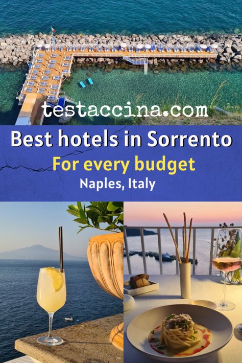 Best Places To Stay In Sorrento Italy, Where To Stay In Sorrento Italy, Sorrento Italia, Sorrento Hotel, Italy Sea, Imperial Hotel, Italy Hotels, Sorrento Italy, Dirty 30