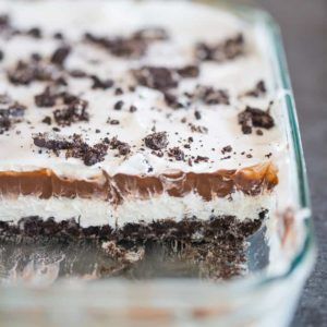 Oreo Layer Dessert, Pizza Sugar Cookie, Brown Eyed Baker, Oreo Desserts, Oreo Crust, Layered Desserts, Easy No Bake Desserts, Oreo Dessert, Bake Desserts