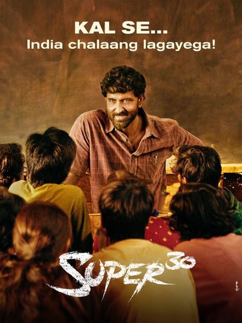 Hrithik Roshan  11.7.19 Super 30 Movie, 7 Course Meal, Dine In Theater, Course Meal, Dine In, Hrithik Roshan, Bollywood Movie, Movie Lover, Watch It