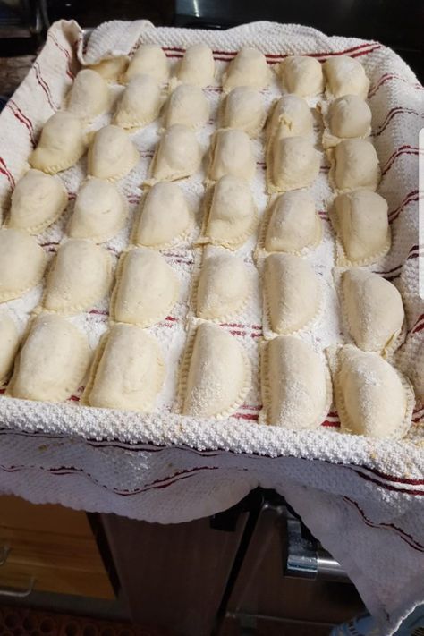 Best Pierogi Dough Recipe, Perogie Dough Recipe, Polish Perogies, Pierogies Homemade, Cheese Pierogi Recipe, Homemade Dough Recipe, Perogies Recipe, Slovak Recipes, Potatoes And Cheese