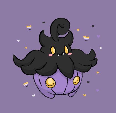 Pokemon Cute Fanart, Pumpkaboo Wallpaper, Shiny Pumpkaboo, Pumpkaboo Pokemon, Spooky Pokemon, Pokemon Ghost Type, Gastly Pokemon, Halloween Pokemon, Eevee Wallpaper