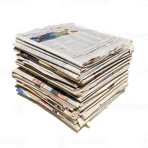 Isometric stack of newspapers, isolated against a transparent background Stack Of Newspapers, Newspaper Background, Moodboard Ideas, Tree Saw, Heart Tree, Cityscape Photos, Logo Banners, Magazine Template, Cartoon Clip