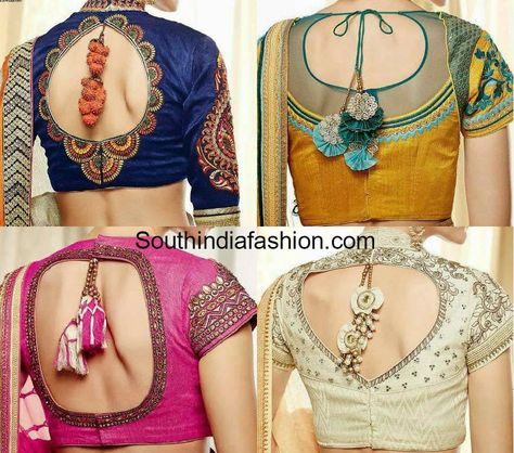 latest blouse neck designs 2015 Latest Blouse Neck Designs, Latest Saree Blouse, Latest Blouse Designs, Blouse Back Neck, Choli Blouse, Saree Blouse Neck Designs, Blouse Back Neck Designs, Blouse Back, Sari Blouse Designs