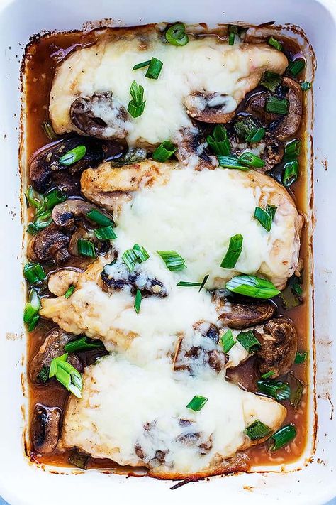 Chicken Lombardy | Creme De La Crumb Chicken Lombardy Recipes, Chicken Lombardy, Chicken Breast Recipes Baked, Marsala Wine, Diner Recipes, Savory Chicken, Wine Sauce, Recipe Chicken, Sauteed Mushrooms