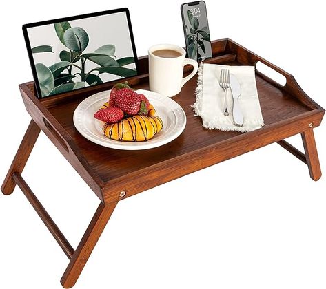 Bed Tray Table, Large Breakfast, Laptop Tray, Lap Tray, Bed Tray, Breakfast Tray, Bamboo Bedding, Lap Desk, Wood Bed